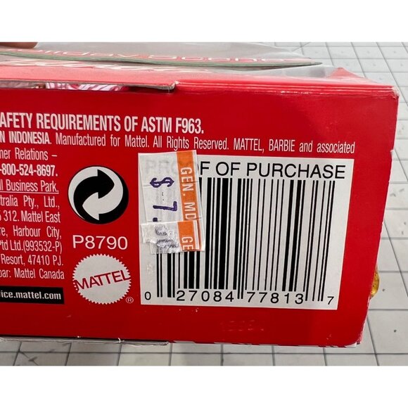 Barbie Holiday Scene Doll Red Dress & Accessories New P8790 - Picture 5 of 5